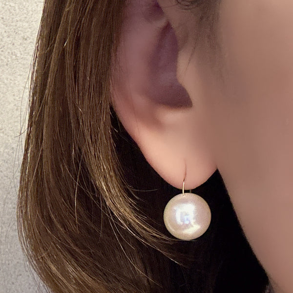 一点もの　Special freshwater pearl 13.4mm ピアス　イヤリング