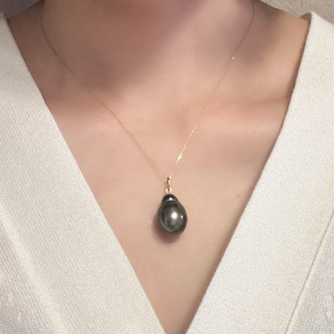 一点もの　baroque tahiti  pearl  pendant top ネックレス