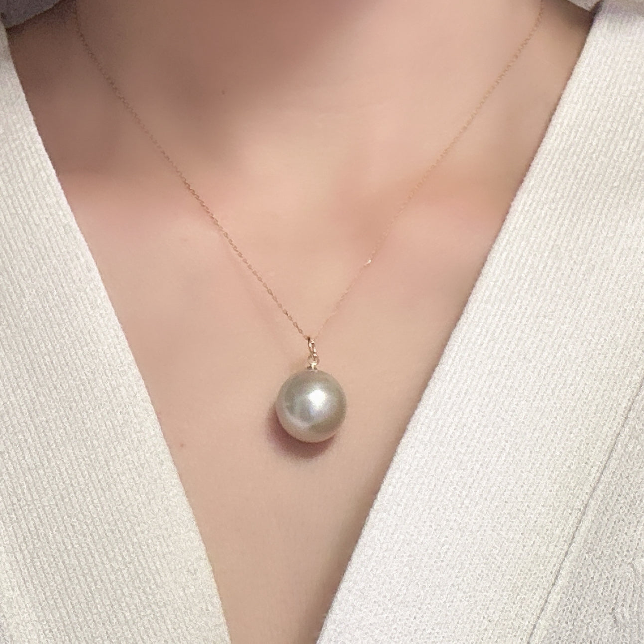 一点もの　south sea pearl 13.96mm pendant top ネックレス