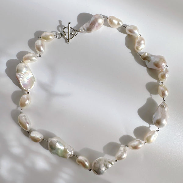 oyster baroque  pearl random ネックレス