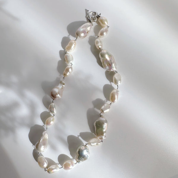 oyster baroque  pearl random ネックレス