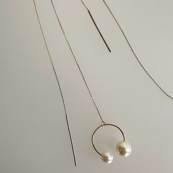 "peace lily ピースリリー"   アシンメトリー　ピアス wedding