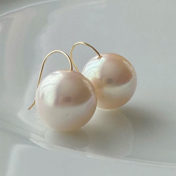 一点もの　Special freshwater pearl 13.4mm ピアス　イヤリング