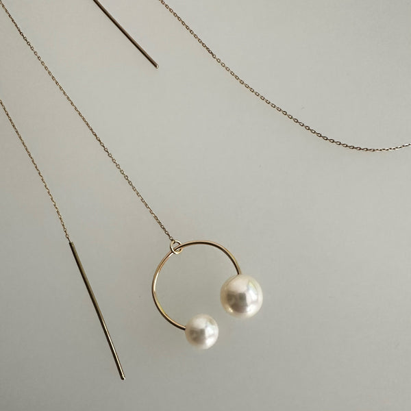 "peace lily ピースリリー"   アシンメトリー　ピアス wedding