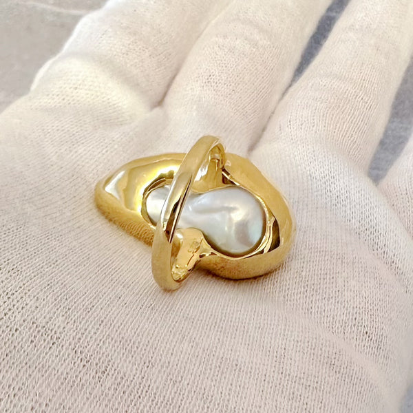 一点もの　baroque  pearl ring