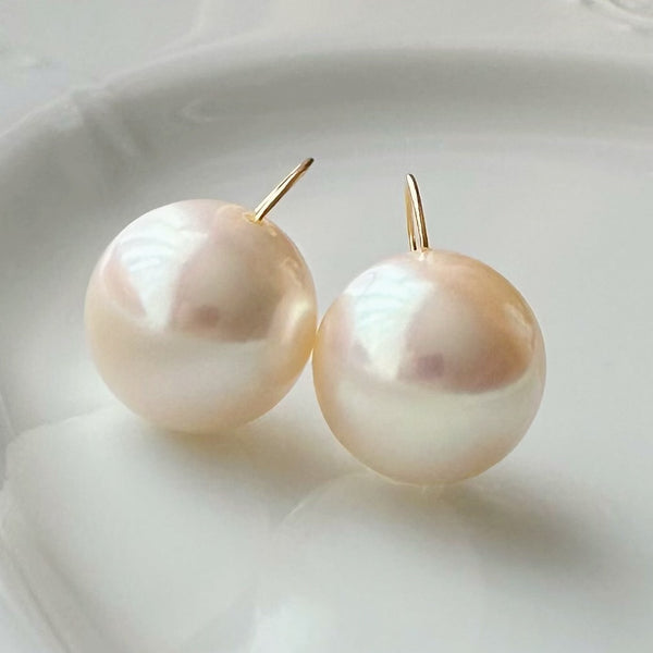 一点もの　Special freshwater pearl 13.4mm ピアス　イヤリング