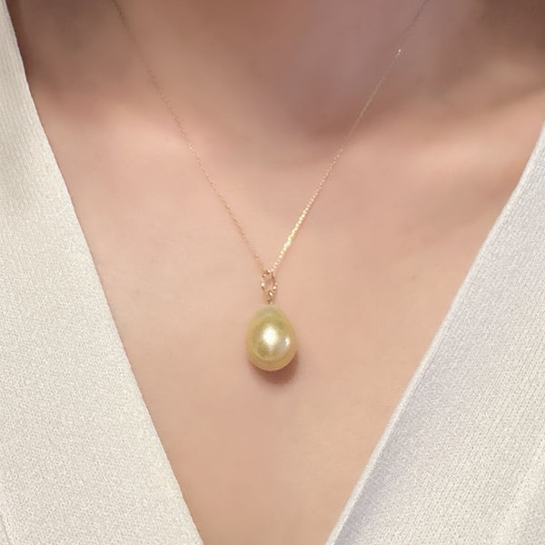 一点もの　South Sea pearl gold 12.6mm pendanttop necklace