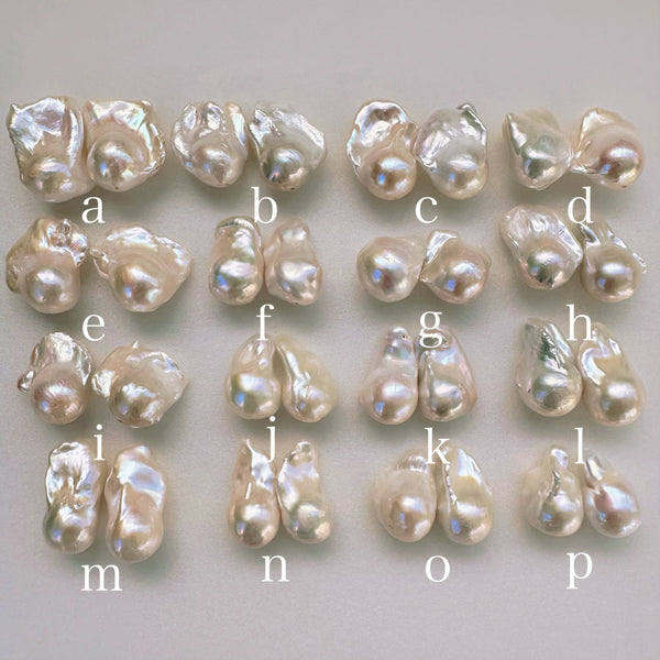 special coin oyster baroque  pearl weddingピアス　イヤリング