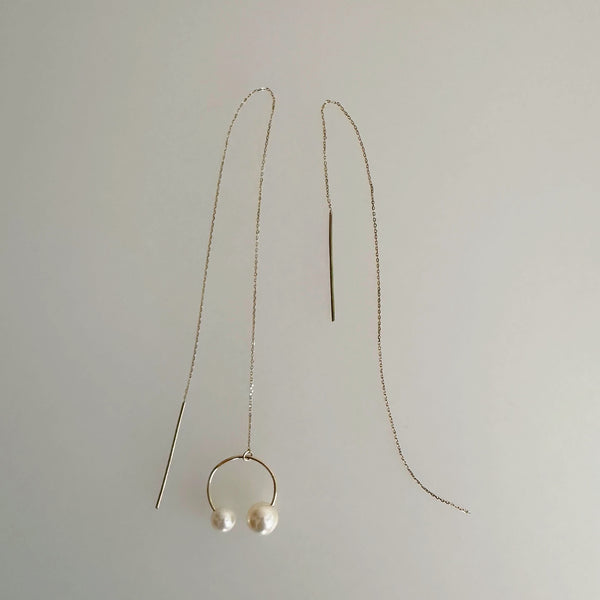 "peace lily ピースリリー"   アシンメトリー　ピアス wedding