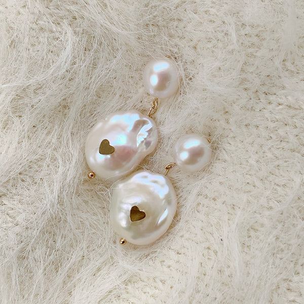 coeur oyster baroque pearl  ピアス　イヤリング - hikari pearl.