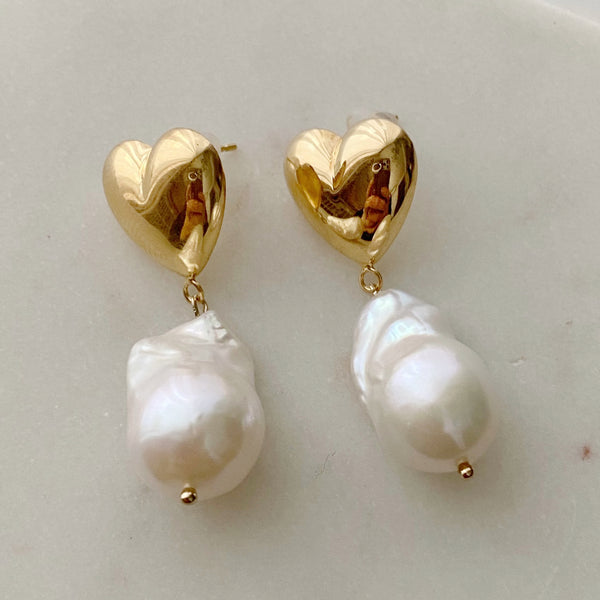 coeur oyster baroque  pearl ピアス　イヤリング - hikari pearl.