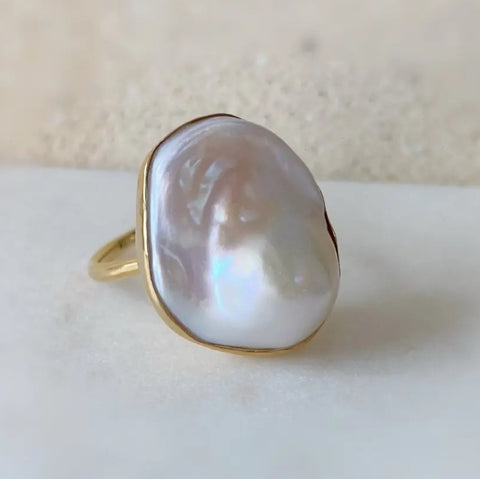 一点もの　oyster baroque  pearl リング　a - hikari pearl.