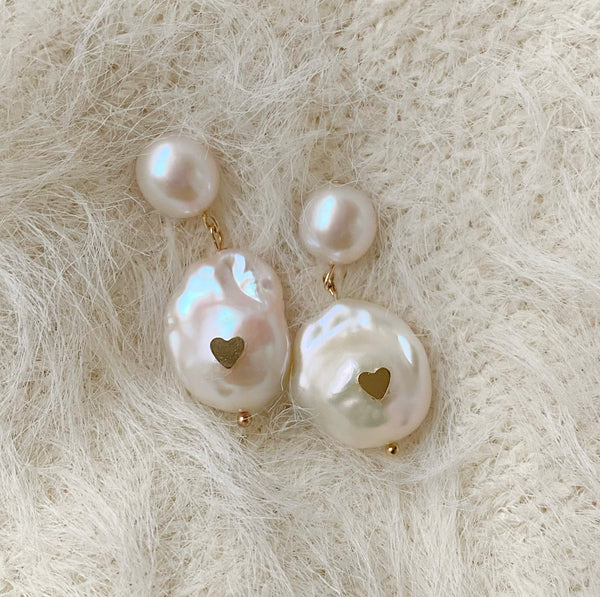 coeur oyster baroque pearl  ピアス　イヤリング - hikari pearl.