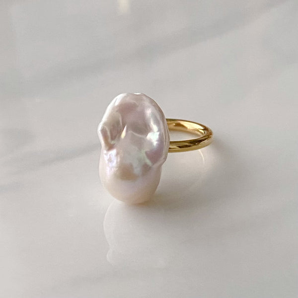 oyster baroque pearl ring セミオーダー