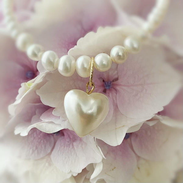 cœur motif  pearl chainネックレス - hikari pearl.