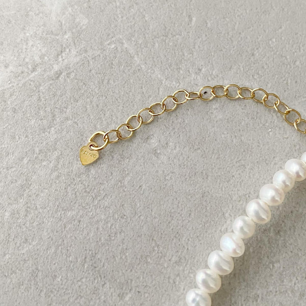 cœur motif  pearl chainネックレス - hikari pearl.