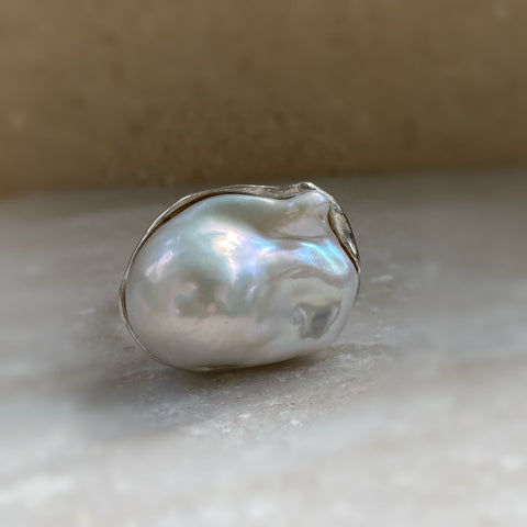 一点もの　oyster baroque  pearl ring No.2 - hikari pearl.