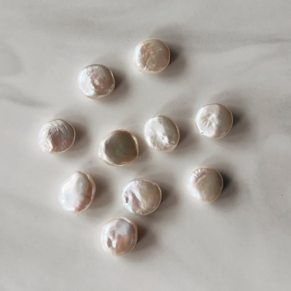 special coin oyster baroque  pearl weddingピアス　イヤリング - hikari pearl.