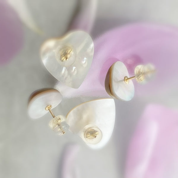 coeur motif  pearl nudeピアス　イヤリング - hikari pearl.