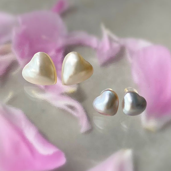 coeur motif  pearl nudeピアス　イヤリング - hikari pearl.