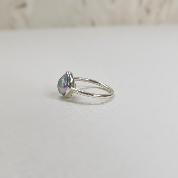 一点もの　natural akoya ring No.27 - hikari pearl.