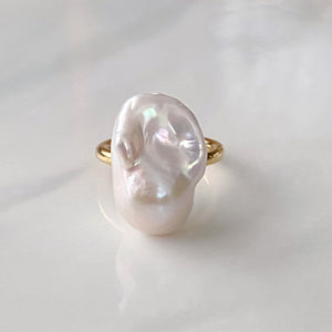 oyster baroque pearl ring セミオーダー