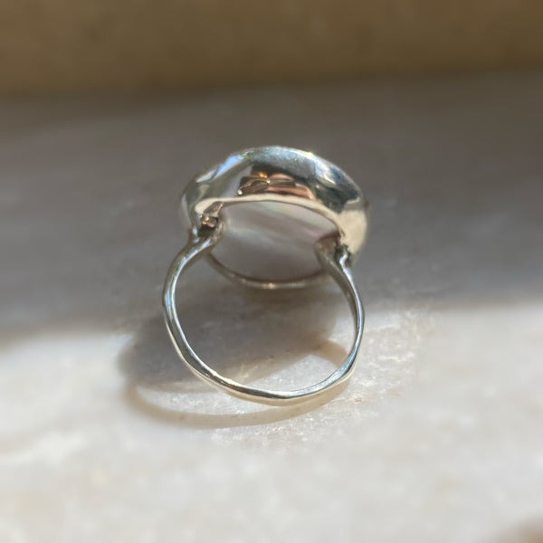 一点もの　mabe pearl  17mm  ring No.5 - hikari pearl.