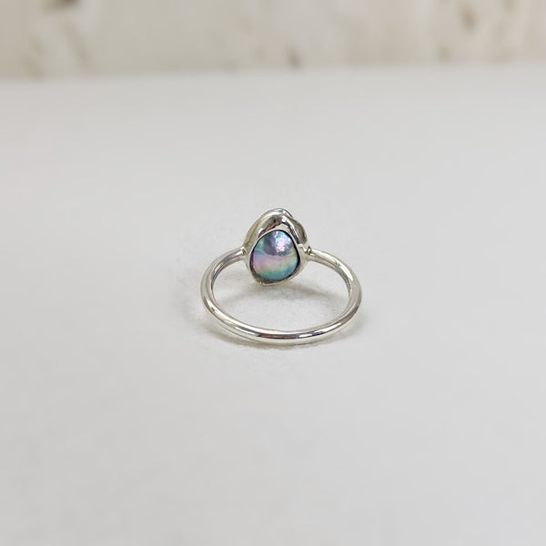 一点もの　natural akoya ring No.27 - hikari pearl.