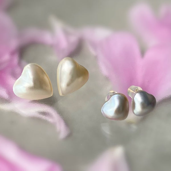 coeur motif  pearl nudeピアス　イヤリング - hikari pearl.