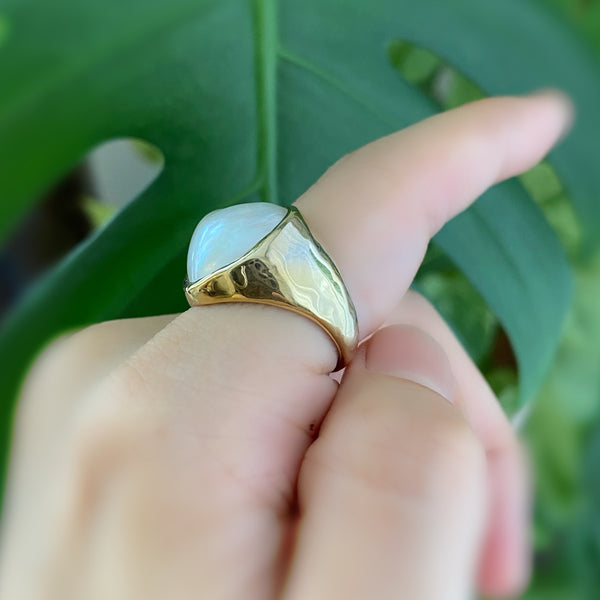 coeur motif  pearl ring - hikari pearl.