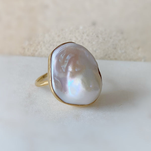 一点もの　oyster baroque  pearl ring No.23 - hikari pearl.