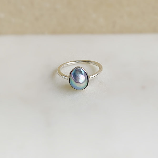 一点もの　natural akoya ring No.27 - hikari pearl.