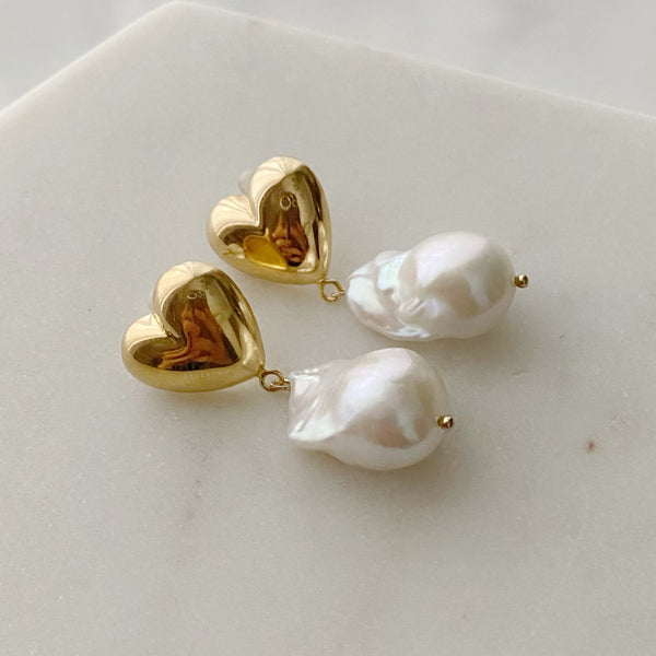 coeur oyster baroque  pearl ピアス　イヤリング - hikari pearl.