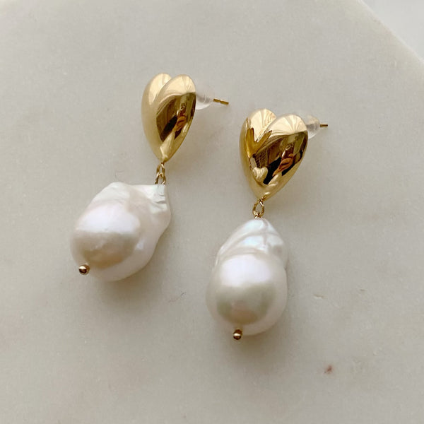 coeur oyster baroque  pearl ピアス　イヤリング - hikari pearl.