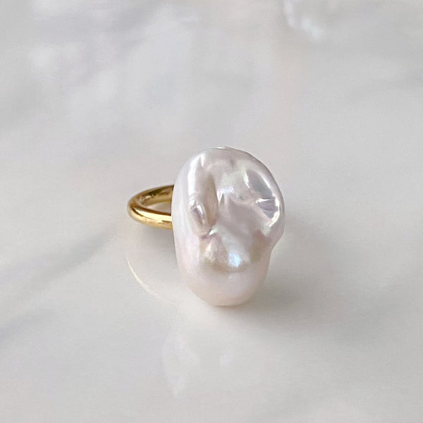 oyster baroque pearl ring セミオーダー