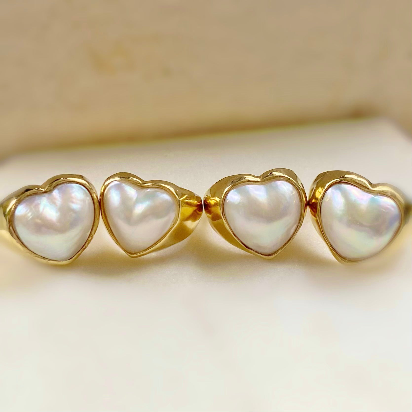 coeur motif  pearl ring - hikari pearl.