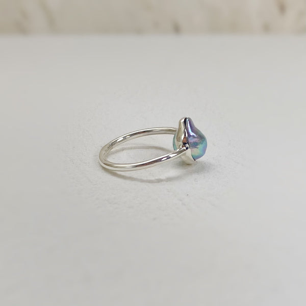 一点もの　natural akoya ring No.27 - hikari pearl.