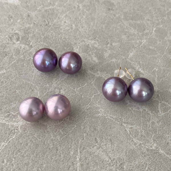 natural color  purple pink ピアス　イヤリング - hikari pearl.