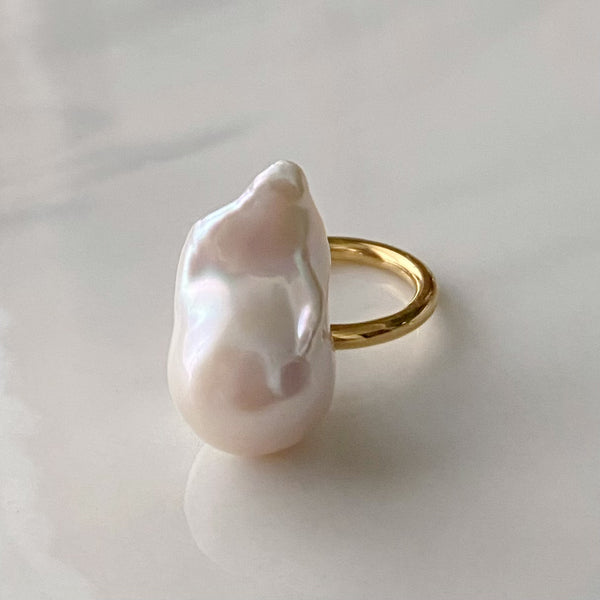 oyster baroque pearl ring セミオーダー