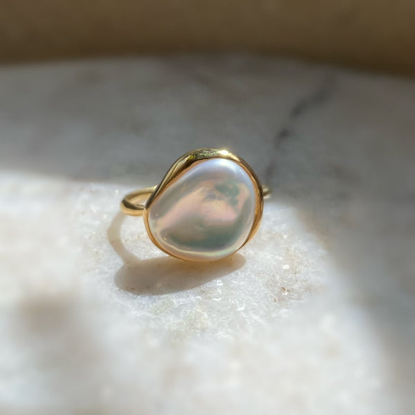 一点もの　petal  pearl ring No.8 - hikari pearl.