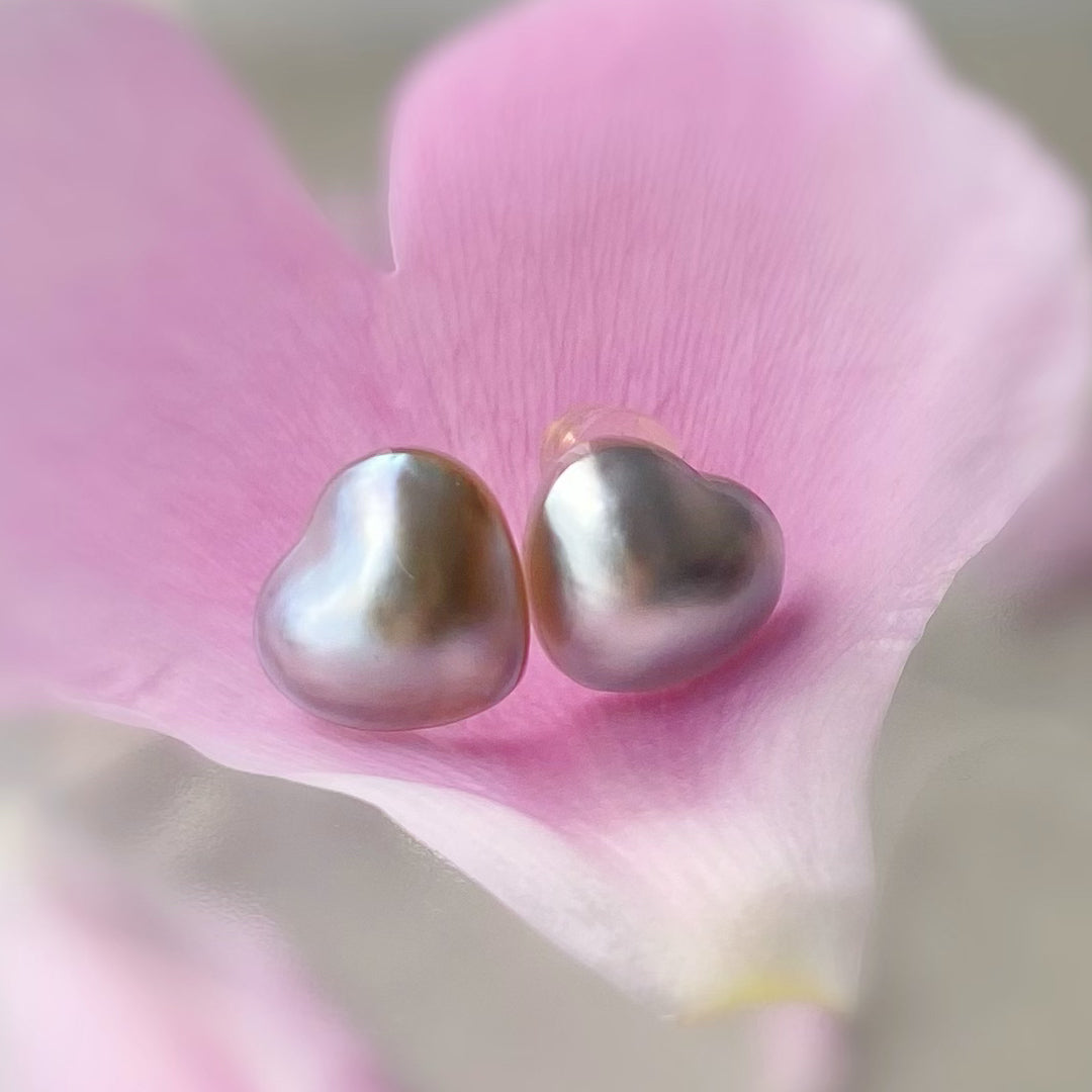 coeur motif  pearl nudeピアス　イヤリング - hikari pearl.