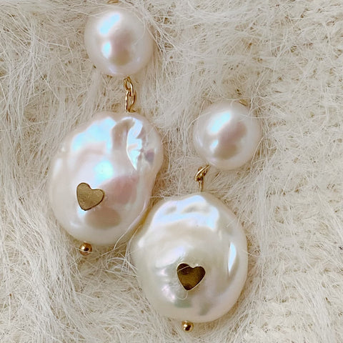 coeur oyster baroque pearl  ピアス　イヤリング - hikari pearl.